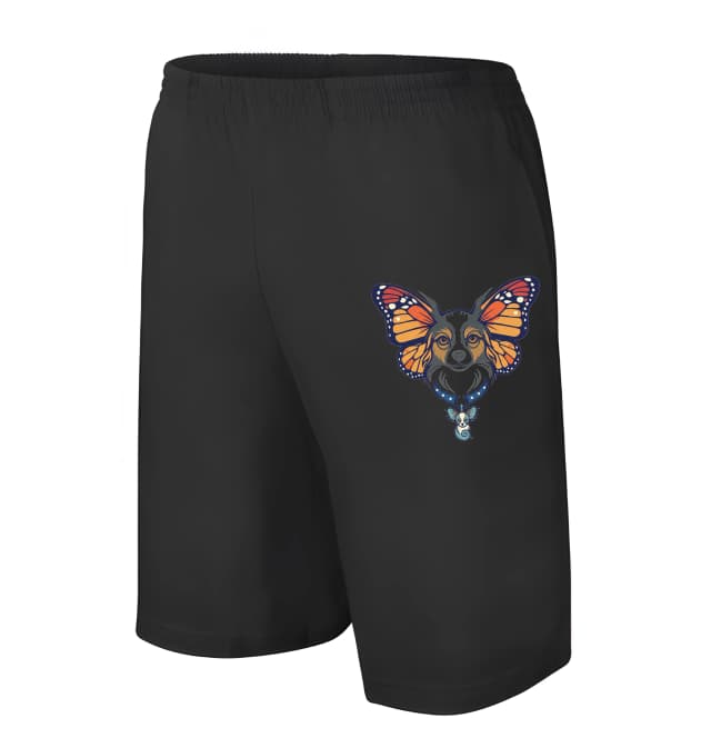 Pánské/dětské kraťasy Motýlí Papillon Umělecké Křídla Psí Duše A Kouzelný Přívěsek