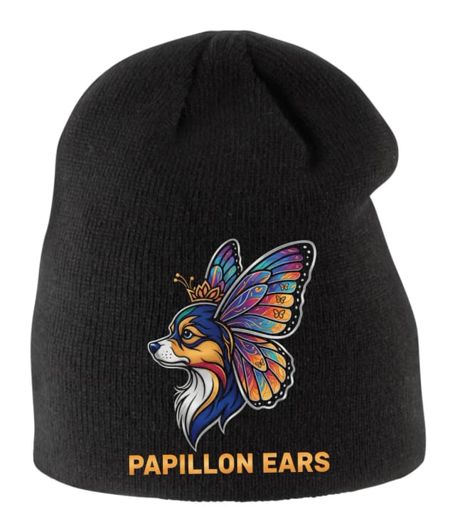 Dětská zimní čepice Papillon Královské Motýlí Uši Barevná Psí Elegance S Korunkou
