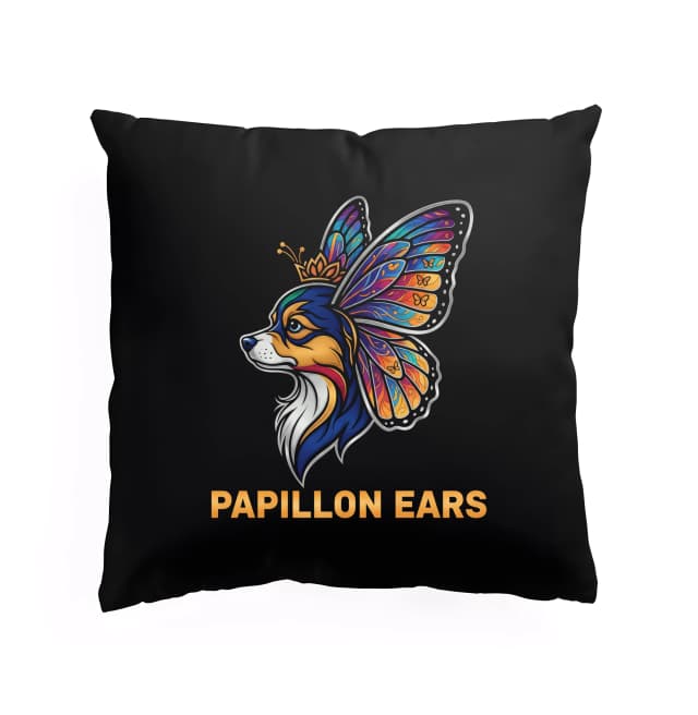 Polštář Papillon Královské Motýlí Uši Barevná Psí Elegance S Korunkou