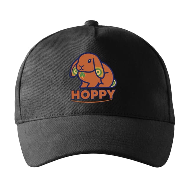 Kšiltovka Hoppy Oranžový Králíček S Irským Trojlístkem A Retro Kruhy