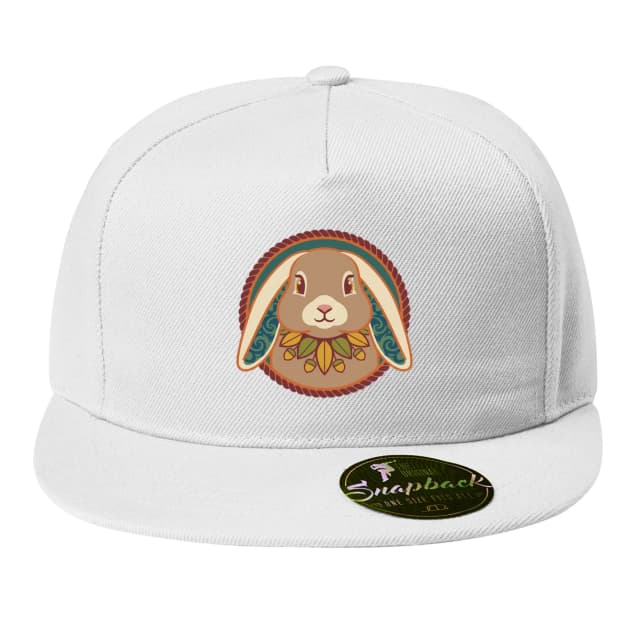 Snapback Rustikální Lidový Králík S Převislými Ušima Listy A Žaludy