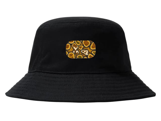 Klobouček Luxusní Organický Zlatý Ball Python Vzor Inspirovaný Přírodou