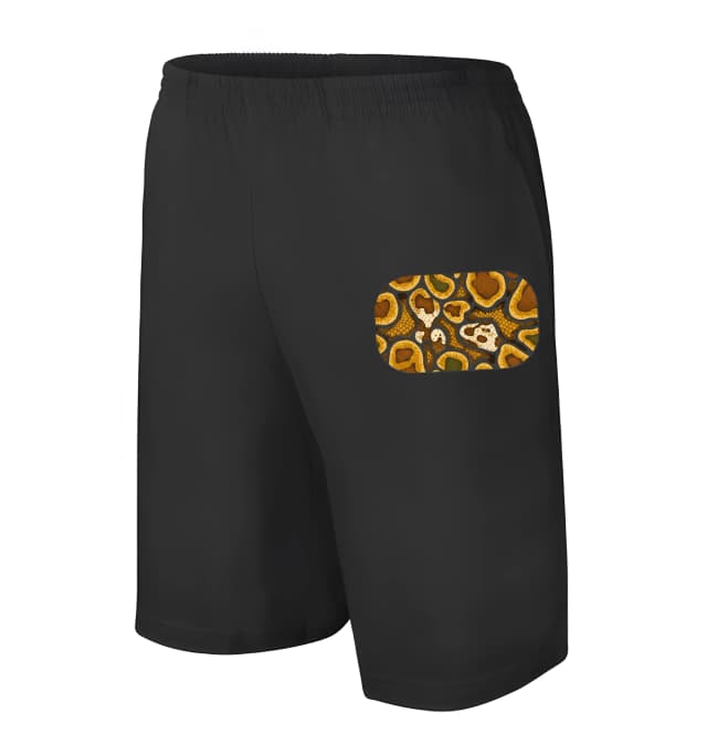 Pánské/dětské kraťasy Luxusní Organický Zlatý Ball Python Vzor Inspirovaný Přírodou