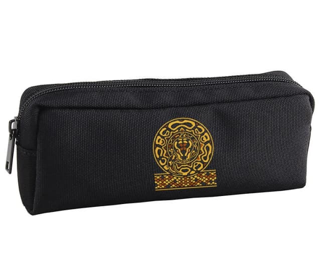 Školní penál Zlatý Mandalový Hadí Ornament Exotický Luxusní Design Ve Stylu Ball Python