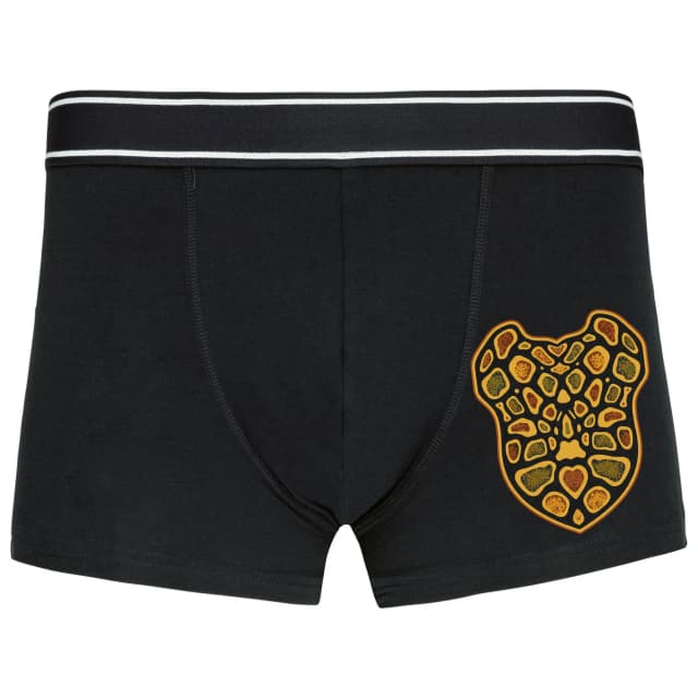 Boxerky Zlaté Šupiny Ball Python Tropické Srdce V Moderním Ornamentu