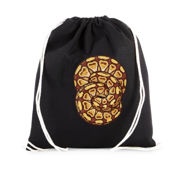 Vak na záda Zlatý Vzor Ball Python Kouzlo Křivek A Divoká Elegance