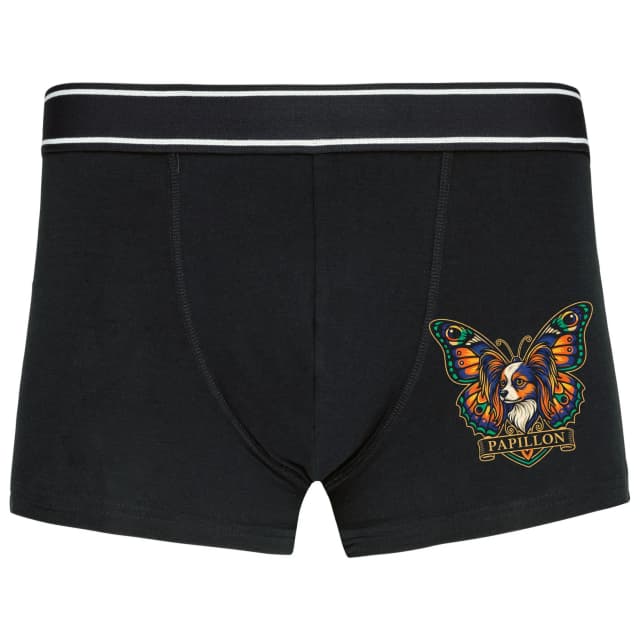 Boxerky Papillon S Motýlími Křídly Barevná Ilustrace Elegance A Svobody
