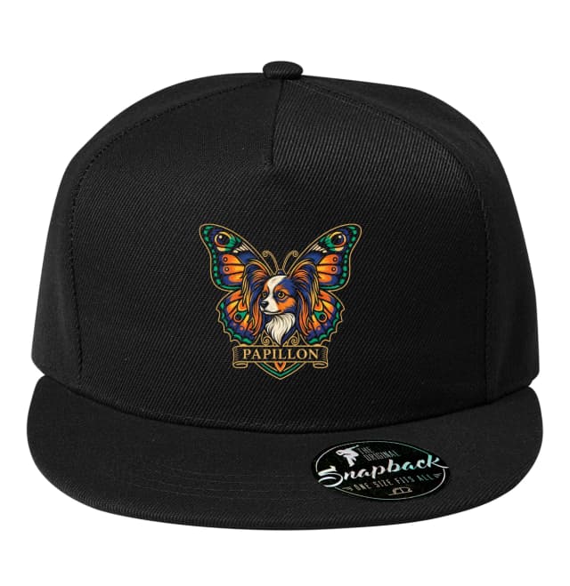 Snapback Papillon S Motýlími Křídly Barevná Ilustrace Elegance A Svobody