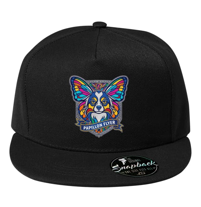 Snapback Papillon Duha Barevné Motýlí Uši Ve Vitrážovém Stylu