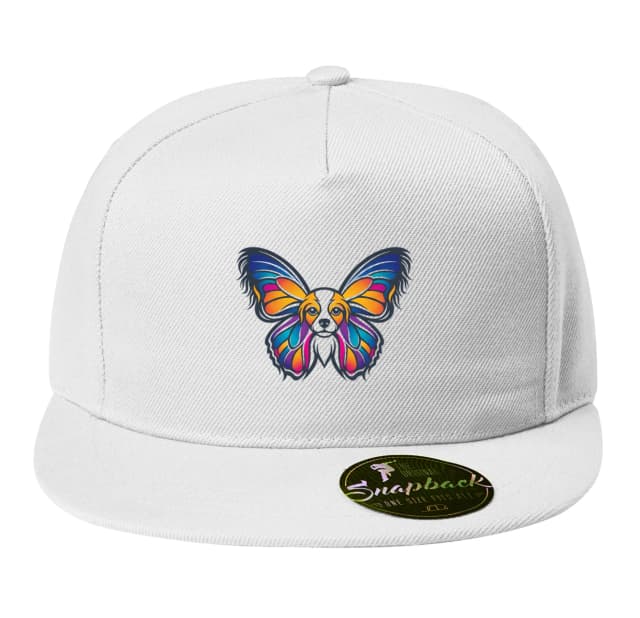 Snapback Papillon Duhový Motýlí Uši Kouzelná Barevná Ilustrace Pro Milovníky Psů