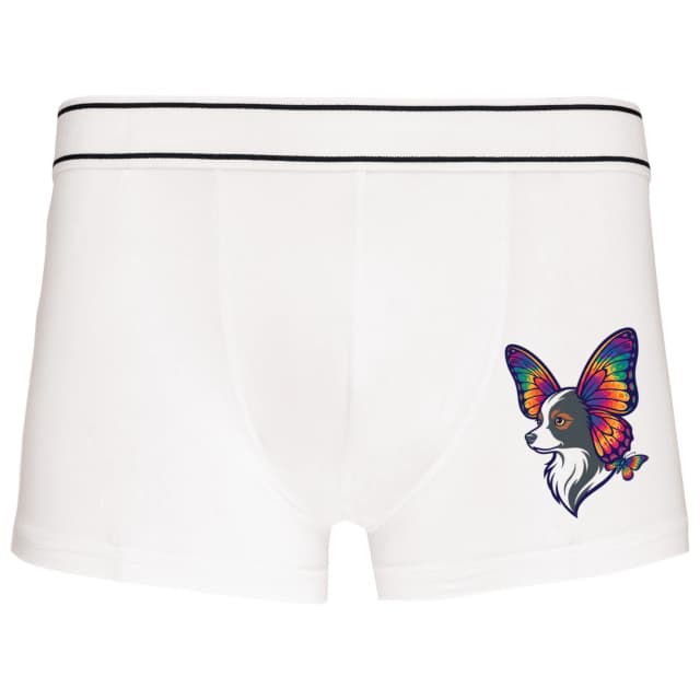 Boxerky Duhový Papillon Pes S Motýlími Ušima A Kouzelnými Křídly
