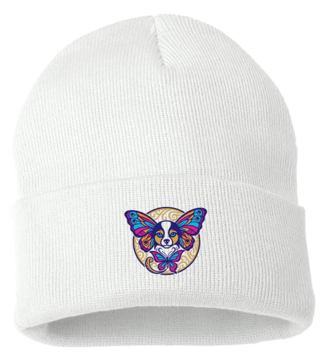 Zimní čepice Papillon Motýlí Kouzlo A Barevná Psí Elegance V Křídlech