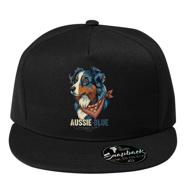 Snapback Aussie Blue Hrdý Portrét Australian Shepherd Blue Merle