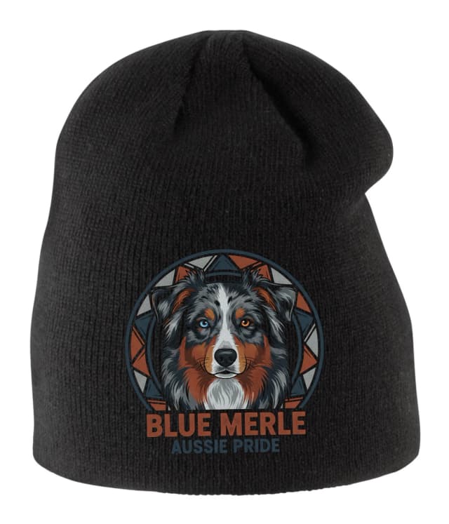 Dětská zimní čepice Blue Merle Aussie Hrdost S Heterochromií A Věrností