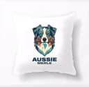Polštář Aussie Merle Moderní Stylizovaný Portrét Australského Ovčáka Pro Milovníky
