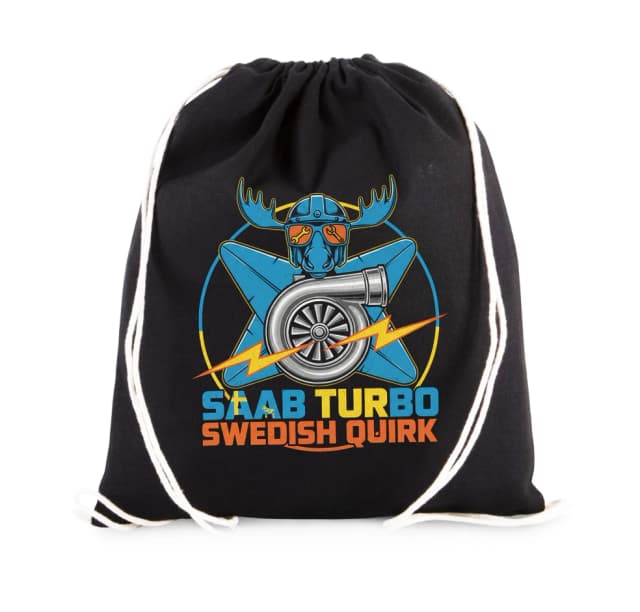 Vak na záda Saab Turbo Švédský Los Svérázný Styl Retro Motorová Duše
