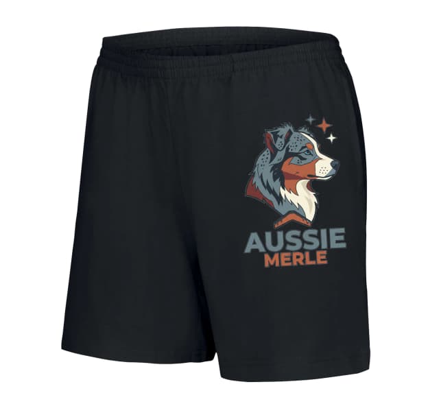 Dámské šortky Divoký Aussie Merle Stylizovaný Portrét Australského Ovčáka