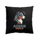 Polštář Divoký Aussie Merle Stylizovaný Portrét Australského Ovčáka