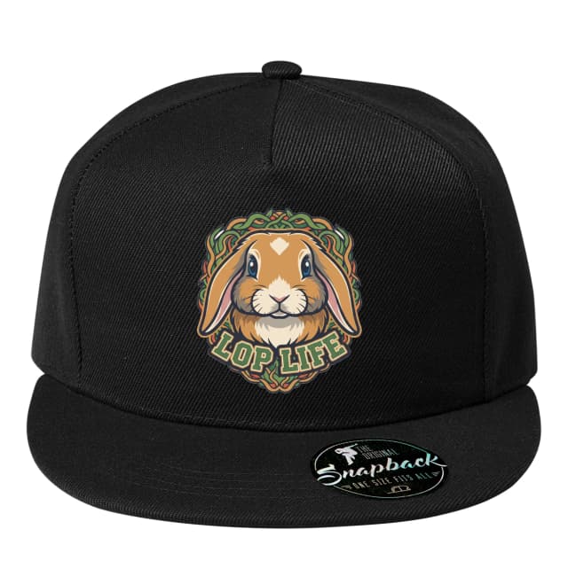 Snapback Roztomilý Trpasličí Lop Králík Ve Stylovém Zeleném Věnci Lop Life
