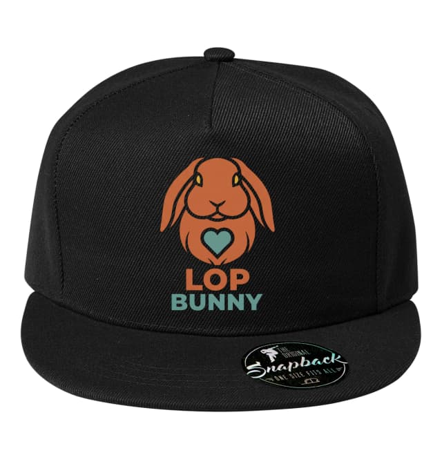 Snapback Roztomilý Lop Králíček Se Srdcem Ušatý Symbol Lásky