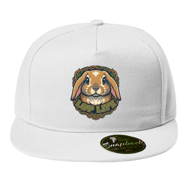 Snapback Lop Life Roztomilý Králík S Převislými Ušima A Zeleným Věncem