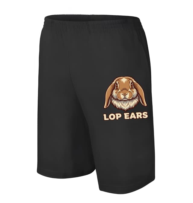 Pánské/dětské kraťasy Roztomilý Lop Ears Králík Hřejivý Maskot A Vintage Logo
