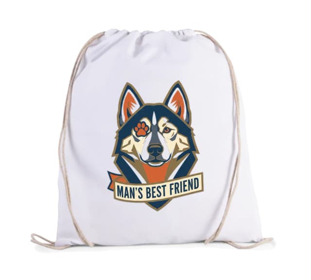 Vak na záda Tlapka Přes Oko Sibiřský Husky  Věrný Strážce A Přítel