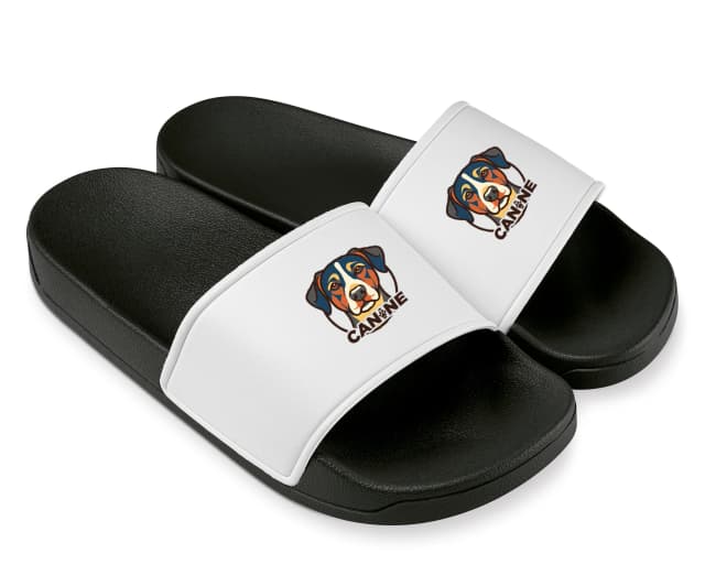 Pantofle Moderní Barevný Psí Portrét Canine Osobité Logo Pro Milovníky