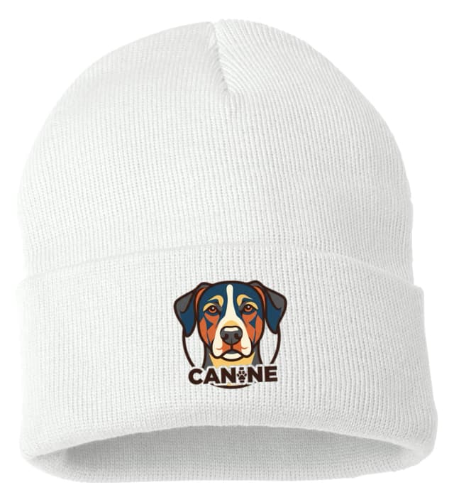 Zimní čepice Moderní Barevný Psí Portrét Canine Osobité Logo Pro Milovníky