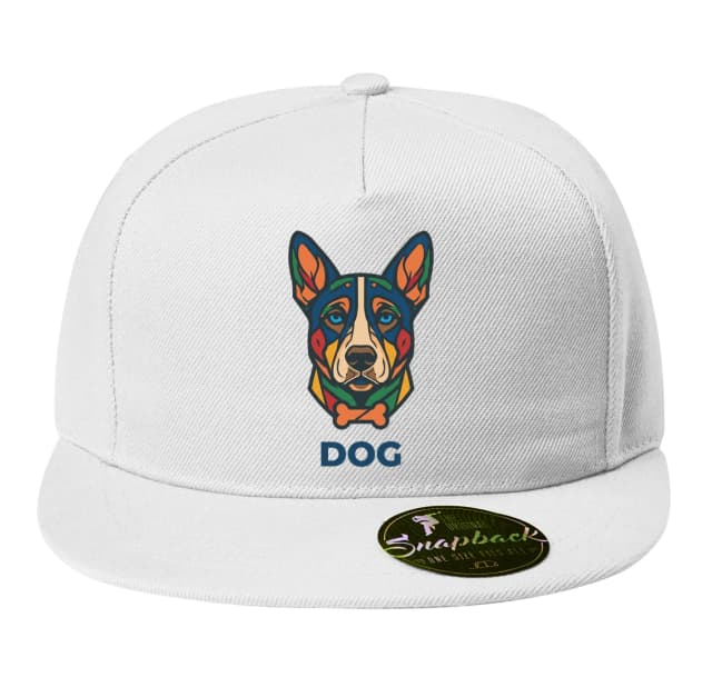 Snapback Barevný Geometrický Portrét Dog Moderní Abstraktní Psí Styl