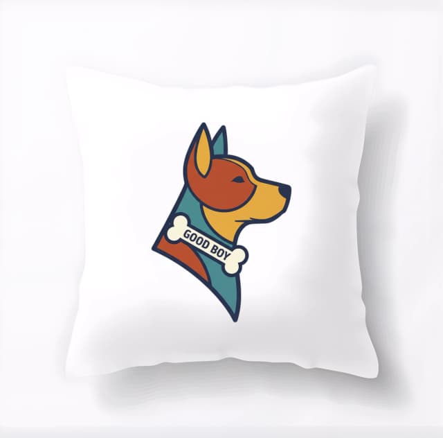 Polštář Věrný Dobrák Good Boy Stylizovaná Ikona Psí Oddanosti A Radosti