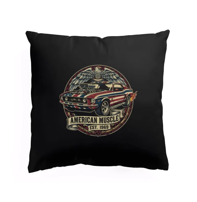 Polštář Divoká Síla American Muscle Ikona Svobody Est 1969