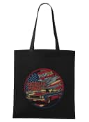 Nákupní taška American Power Síla Amerického Muscle Caru Orel A Vlajka V Retro Stylu