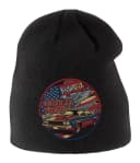 Dětská zimní čepice American Power Síla Amerického Muscle Caru Orel A Vlajka V Retro Stylu