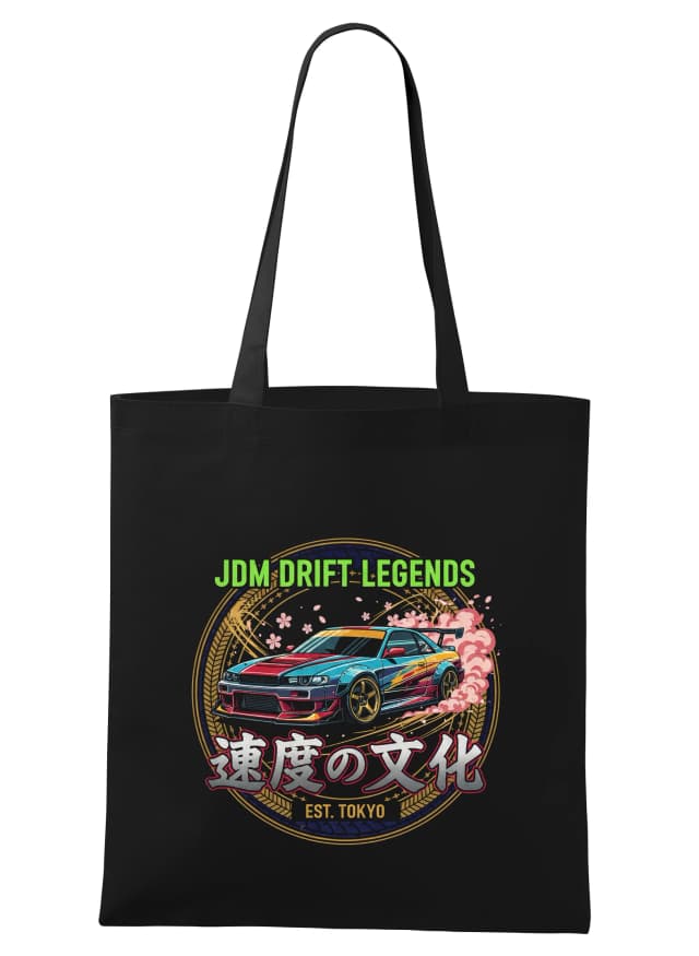 Nákupní taška Jdm Drift Legends  Kultura Rychlých Driftů Z Tokyo S Třešňovými Květy