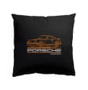 Polštář Ikonická Retro Silueta Porsche Design V Oranžovostříbrném Provedení