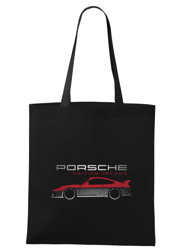 Nákupní taška Porsche Silueta Minimalistický Retro Sportovní Design Pro Řidičské Sny