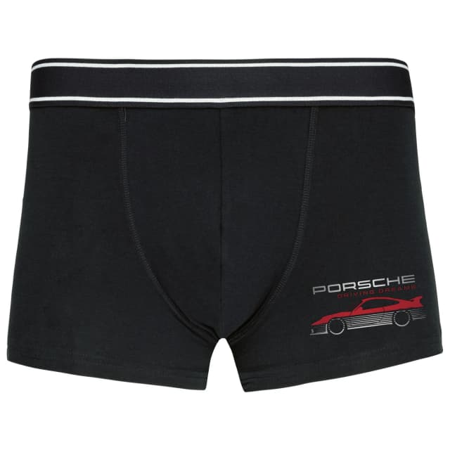 Boxerky Porsche Silueta Minimalistický Retro Sportovní Design Pro Řidičské Sny