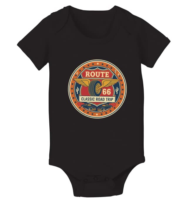 Dětské body Route 66 Klasický Silniční Výlet V Retro Stylu Amerického Západu