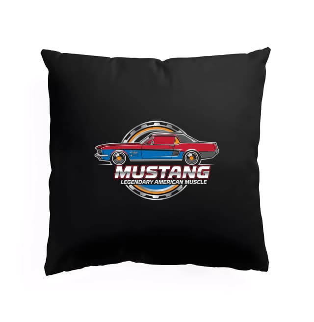 Polštář Mustang Legendární Americký Muscle Retro Profil Síla A Styl
