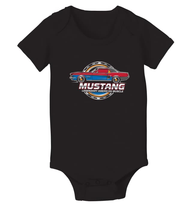 Dětské body Mustang Legendární Americký Muscle Retro Profil Síla A Styl