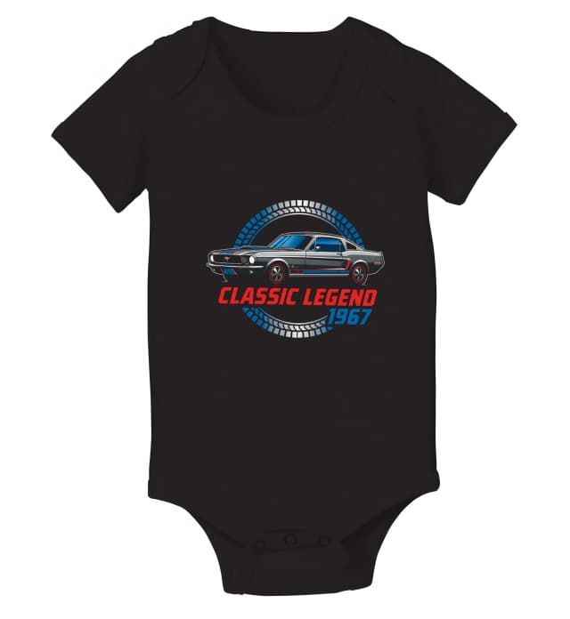 Dětské body Ikonický Mustang 1967 Classic Legend Řev Motoru A Klasický Fastback