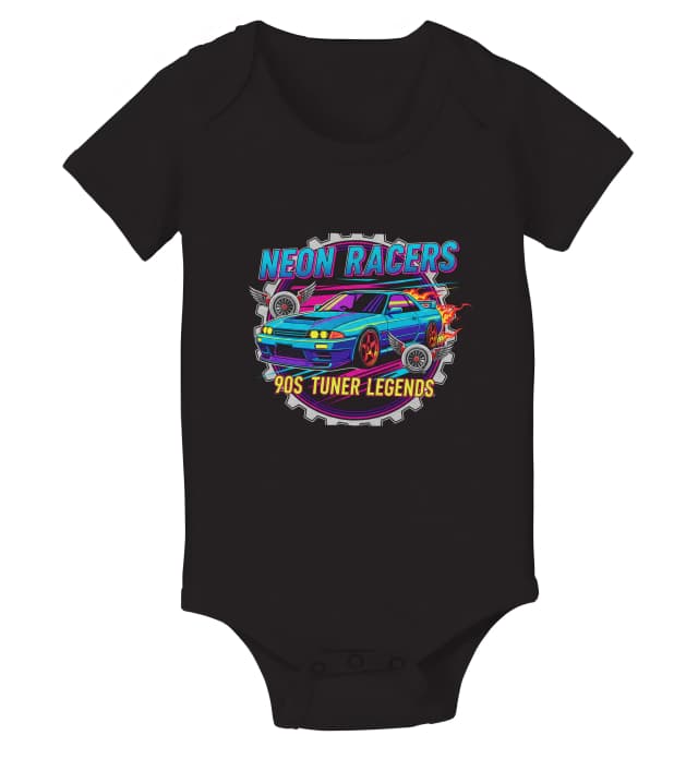 Dětské body Neon Racers 90s Tuneři A Legendy Nočních Závodů
