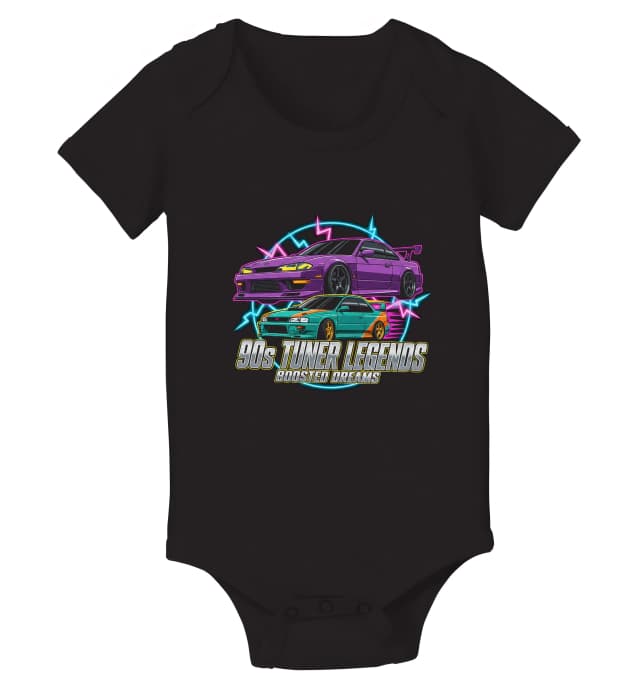 Dětské body 90s Tuner Legends Neonové Turbo Jdm Sny Z 90 Let