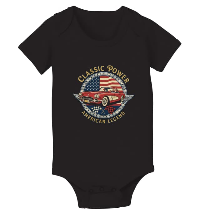 Dětské body Classic Corvette Americana Síla Americké Ikony V Retro Designu