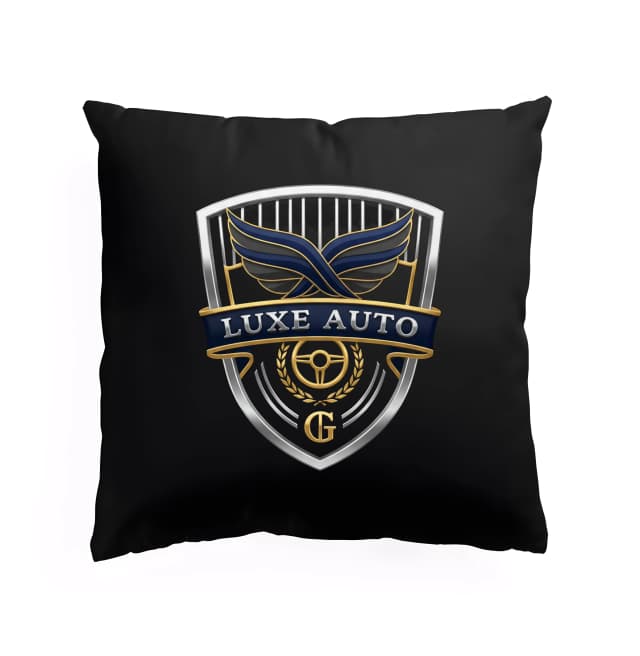 Polštář Okřídlený Štít Evropské Luxusní Čestné Heraldiky A Logo Luxe Auto