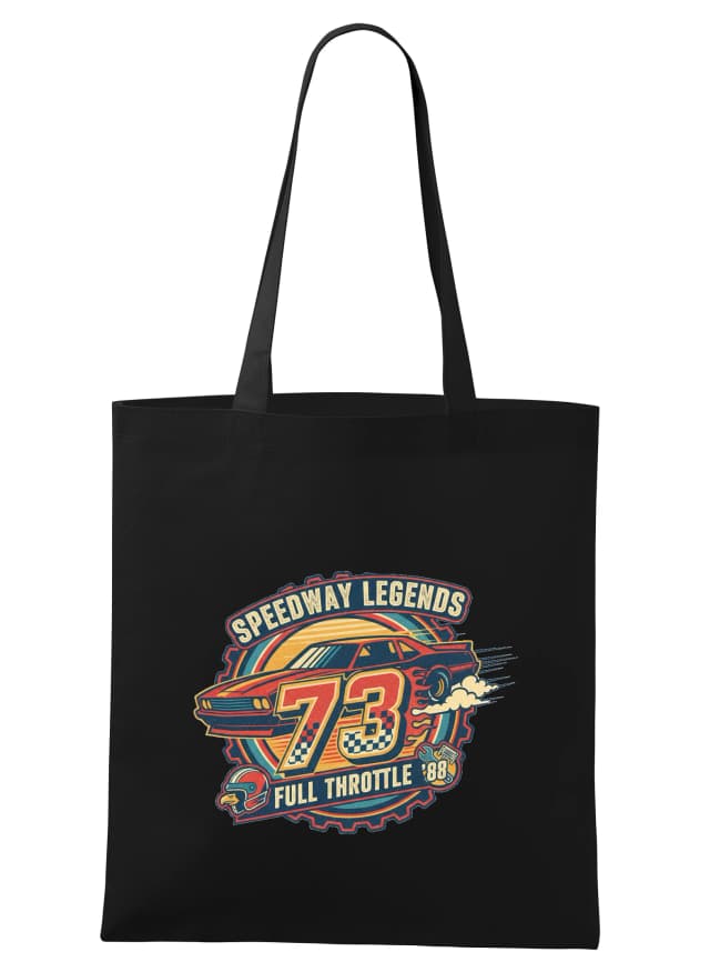 Nákupní taška Retro Závodní Kult Speedway Legends 73 Full Throttle