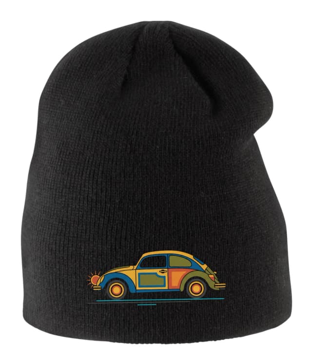 Dětská zimní čepice Barevný Retro Beetle Ikonická Silueta Slunce A Cestování