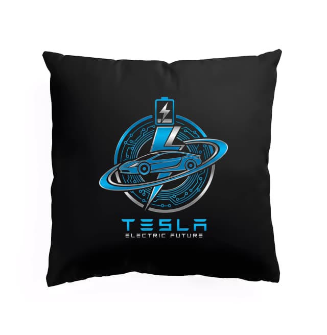 Polštář Tesla Elektrická Budoucnost Nabíjení Technologií Inovace A Design