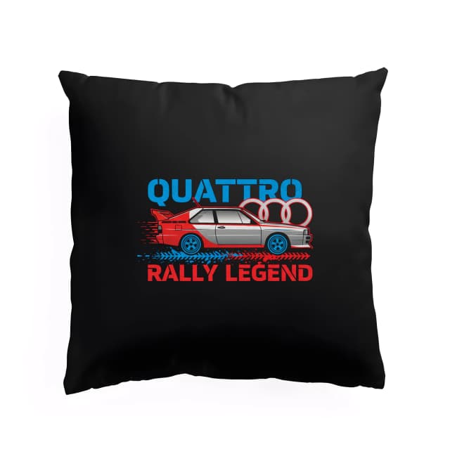 Polštář Ikonické Quattro Rallyová Legenda V Retro Stylu S Turbo Duší